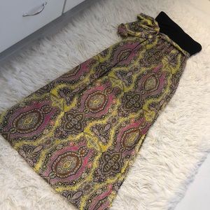 Long strapless dress